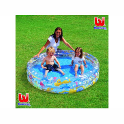 Basen nadmuchiwany 3 kołowy głęboki 152 x 30 cm Bestway