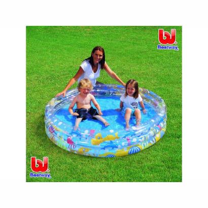 Basen nadmuchiwany 3 kołowy głęboki 152 x 30 cm Bestway
