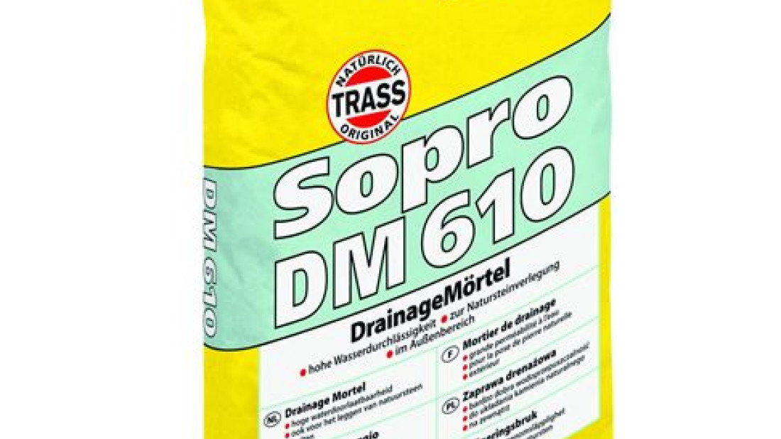Produkty do nawierzchni ogrodowych - Zaprawa drenażowa Sopro DM 610