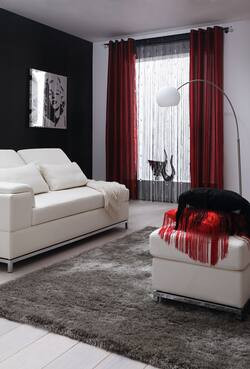 Dekoracja okna przez nexterio.pl - fiany i zasłony