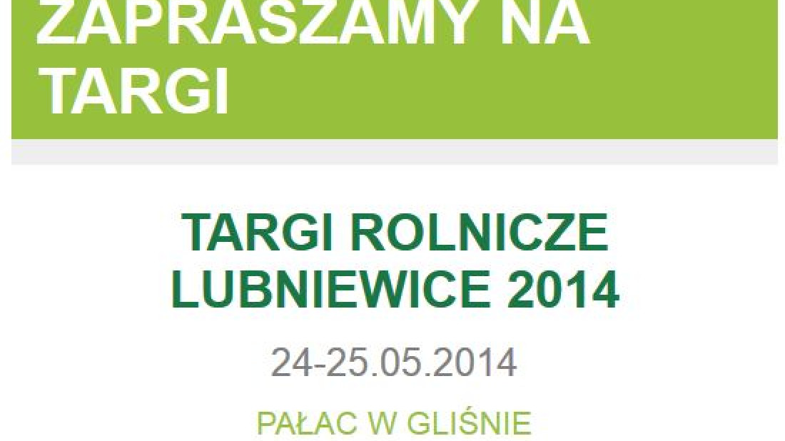 Firma Wiązary Burkietowicz zaprasza na targi rolniczne w Lubniewicach i Szepietowie