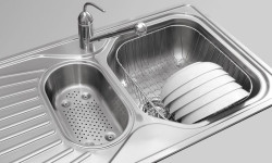 Franke - bateria i zlewozmywak ze stali szlachetnej