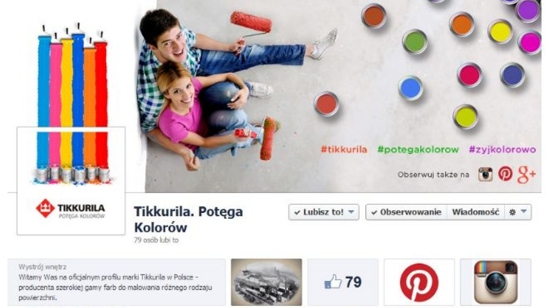 Tikkurila. Potęga Kolorów - w serwisach społecznościowych