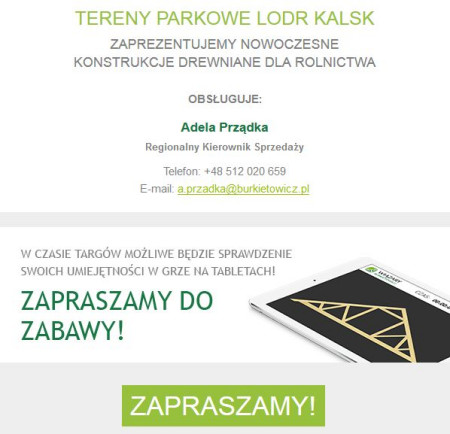 Wiązary Burkietowicz zaprasza na XXI Targi AGRO-TARG 2014 1.06.2014 r.