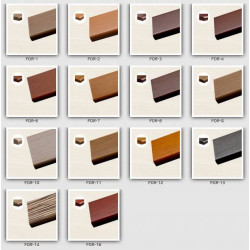 Parapety fornirowane - boki proste