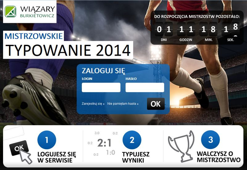 Wiązary Burkietowicz zaprasza do typowania wyników meczów