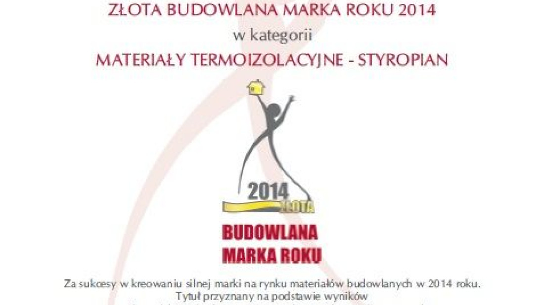 Statuetki Budowlanej Marki Roku 2014 dla Termo Organiki