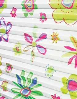 Tkanina wzorzysta transparentna firmy Anwis