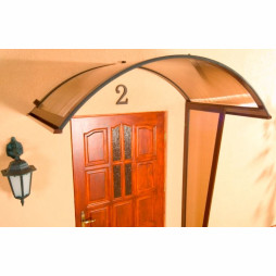 Zadaszenie RONDO PC 75 - kolor biały, brązowy