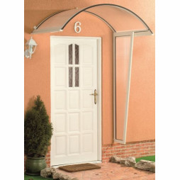 Zadaszenie RONDO PC 90 - kolor biały, brązowy