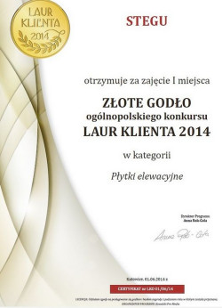Stegu po raz kolejny zdobywa Złoty Laur Klienta