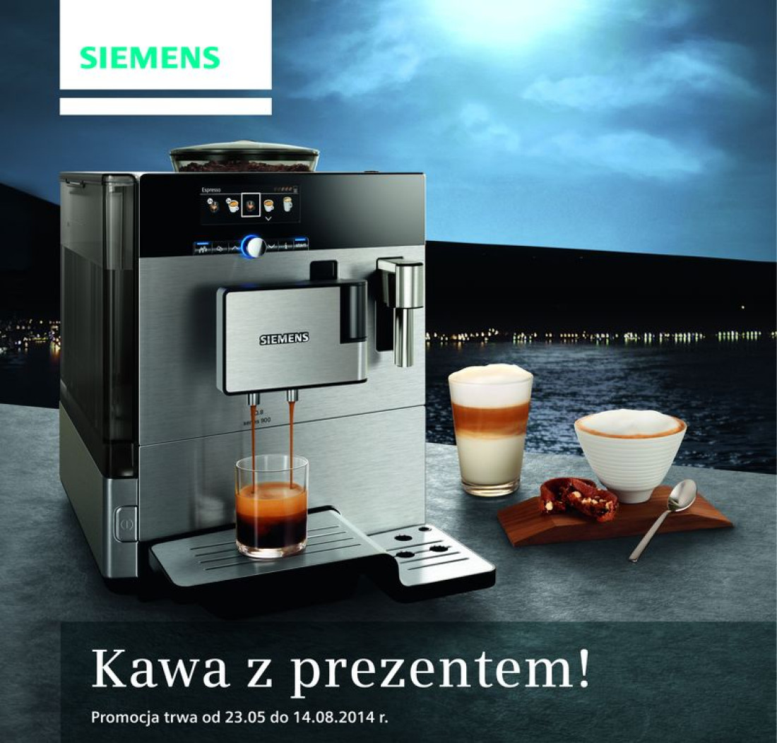 Kawa z prezentem - nowa akcja promocyjna marki Siemens potrwa do 14.08.2014 r