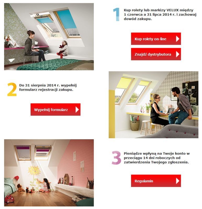 Promocja przeciwsłoneczna firmy VELUX trwa do 31.07.2014 r.