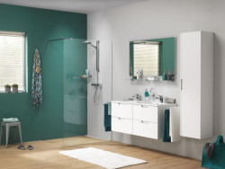 Aranżacja Lucca - łazienkowe wyposażenie marki Tiger reprezentowane przez Coram 