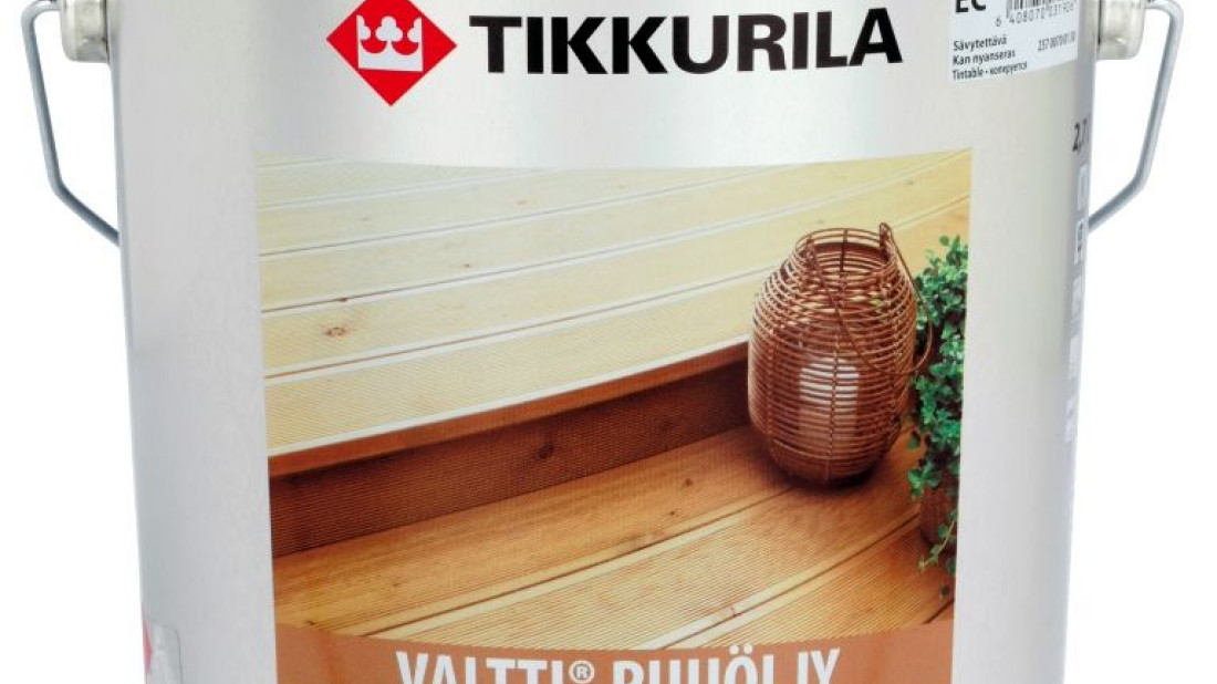 Tikkurila Valtti Wood Oil - drewno naturalnie piękne i skutecznie chronione