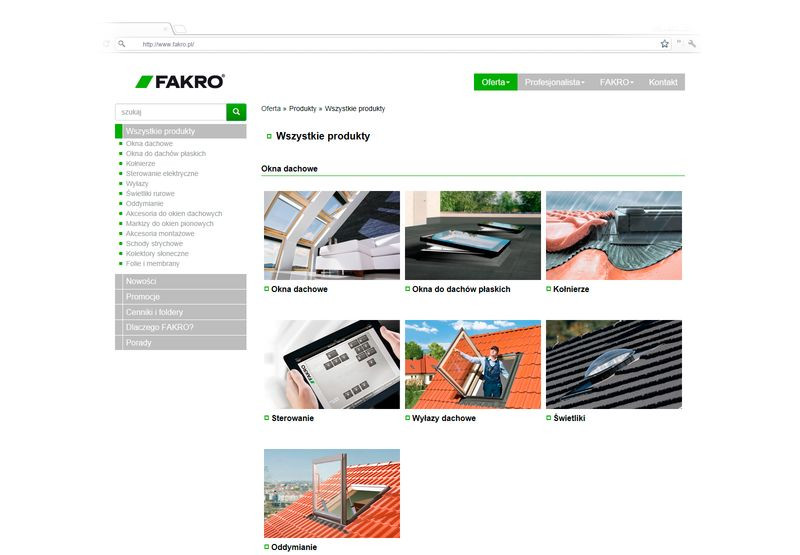 Nowy serwis internetowy FAKRO 2014