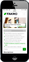 Swobodny dostęp do strony internetowej Fakro z urządzeń mobilnych takich jak tablety czy smarftony