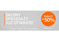 Salony sprzedaży Andrewex otwarte - RABAT do 50%