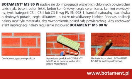 BOTAMENT MS 80 W środek do impregnacji elewacji