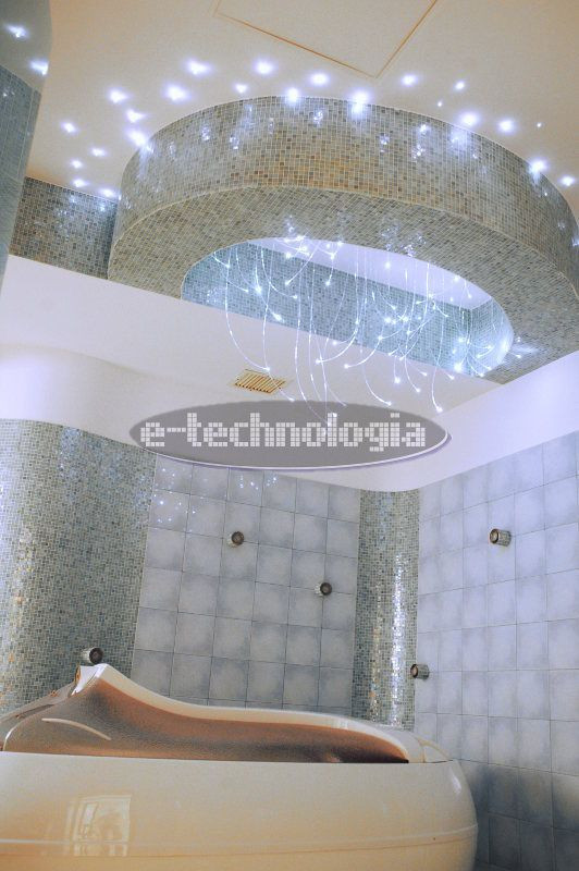 e-technologia Wyjątkowe oświetlenie sauny i łaźni parowej