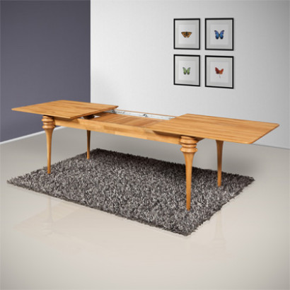 Stół z rozsuwanym blatem PARIS bukowy twardzielowy