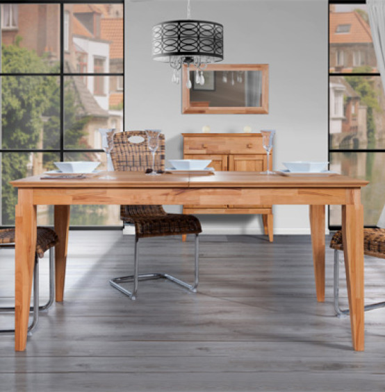 Stół z rozsuwanym blatem ODYS bukowy twardzielowy