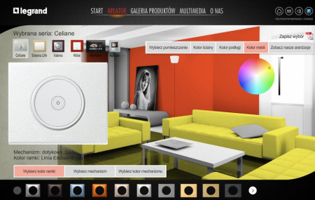 Zaprojektuj swój świat z kreatorem firmy Legrand