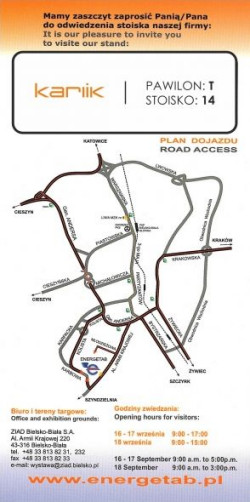 Firma Karlik Elektrotechnik zaprasza na Targi Energetab 16-18.09.2014 r. 