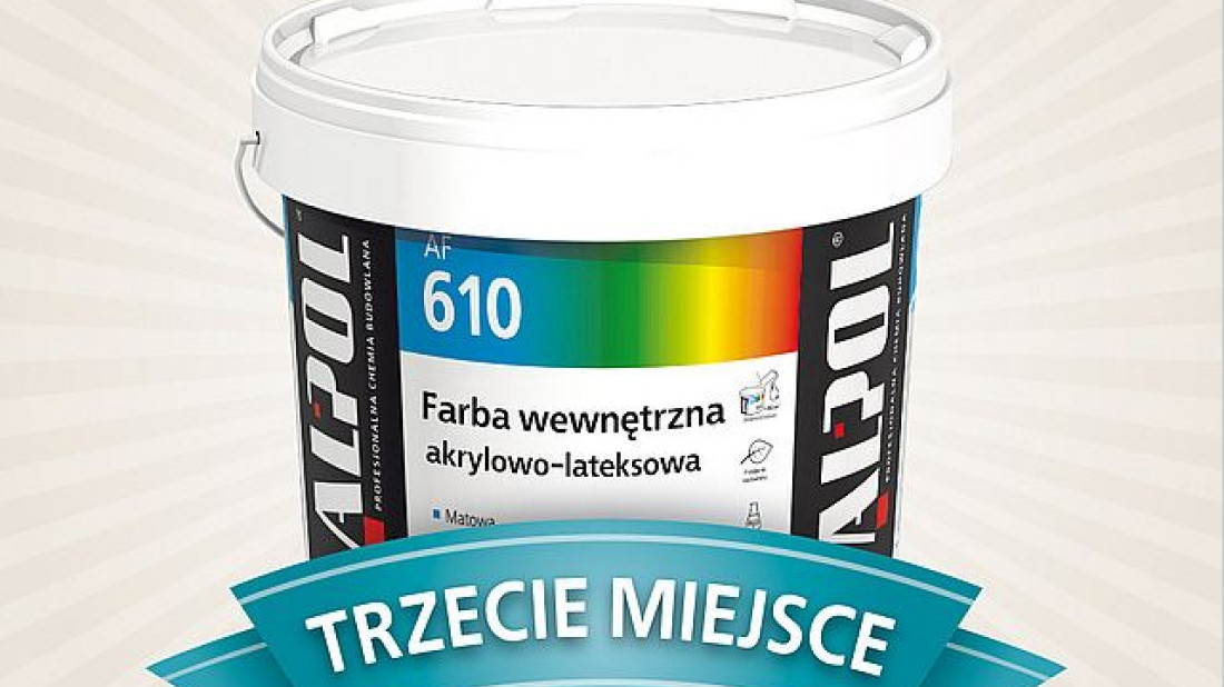 ALPOL AF 610 zajęła trzecie miejsce w plebiscycie na Najpopularniejszą Farbę roku 2014