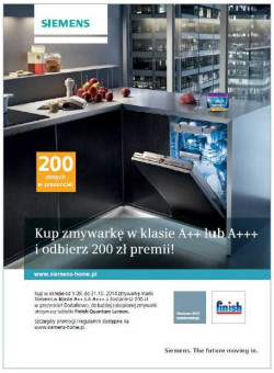 Zmywarka pełna korzyści - akcja promocyjna marki Siemens