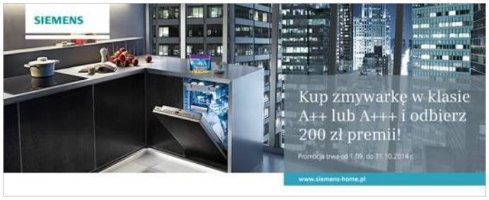 Zmywarka pełna korzyści - akcja promocyjna marki Siemens