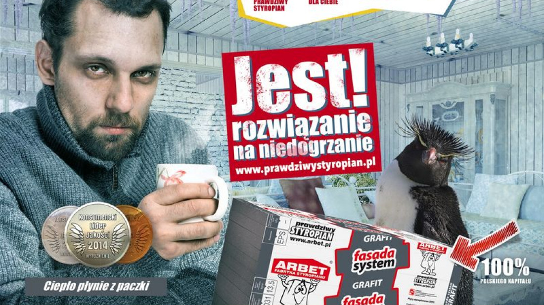 Jest rozwiązanie na niedogrzanie - kampania reklamowa firmy ARBET