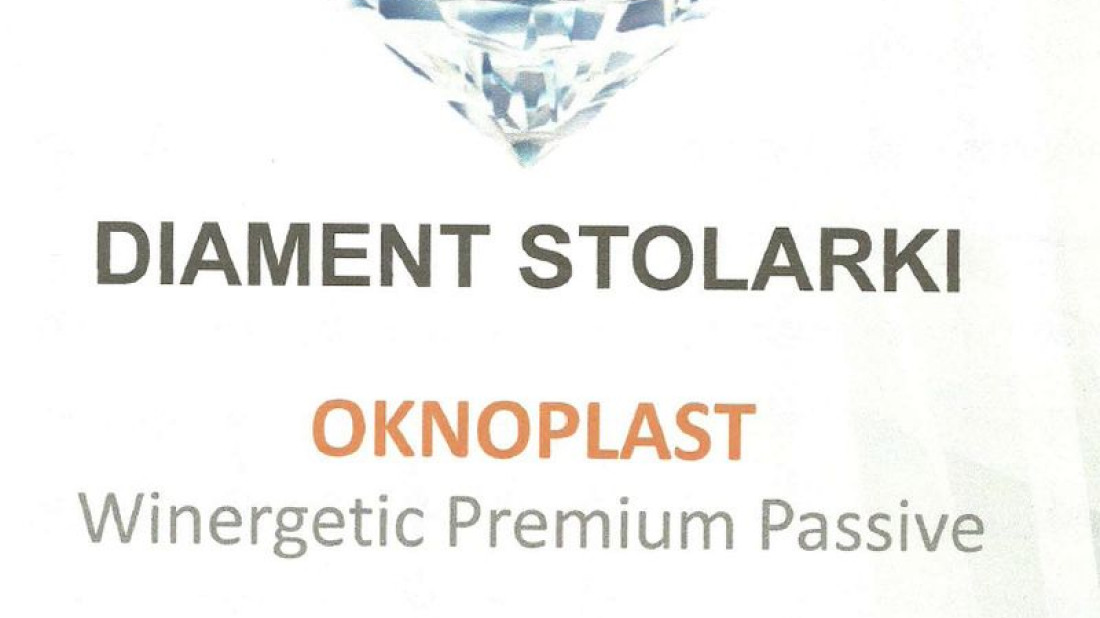 OKNOPLAST nagrodzony Diamentem Stolarki 2014