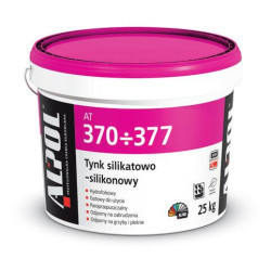 Tynk silikatowo-silikonowy natryskowy baranek 1 mm ALPOL AT 370-377
