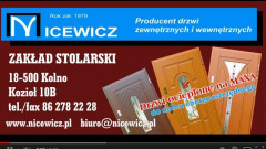 Produkcja drzwi na CNC w firmie Nicewicz - Zakład Stolarski w Koźle