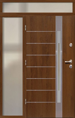 Drzwi posiadają podwójne uszczelnienie skrzydła