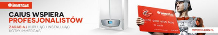 Caius Wpiera Profesjonalistów - zarabiaj kupując i instalując kotły Immergas