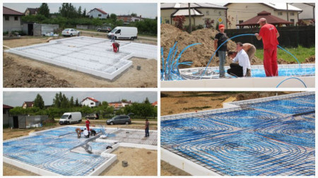 Płyta fundamentowa z wodnym ogrzewaniem podłogowym LEGALETT V20