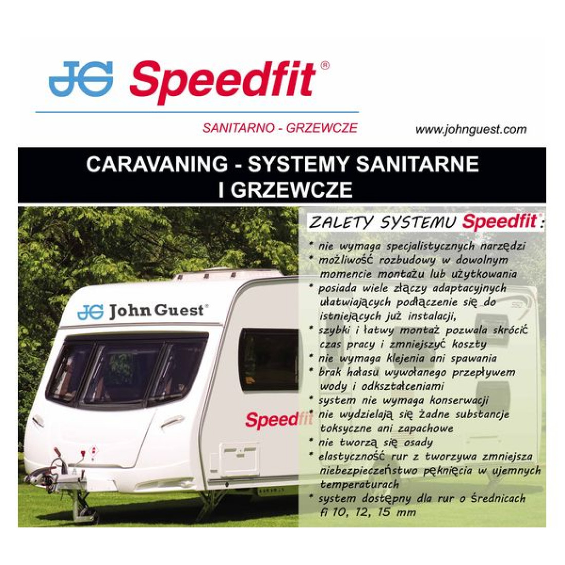 John Guest Polska - Caravaning - systemy sanitarne i grzewcze