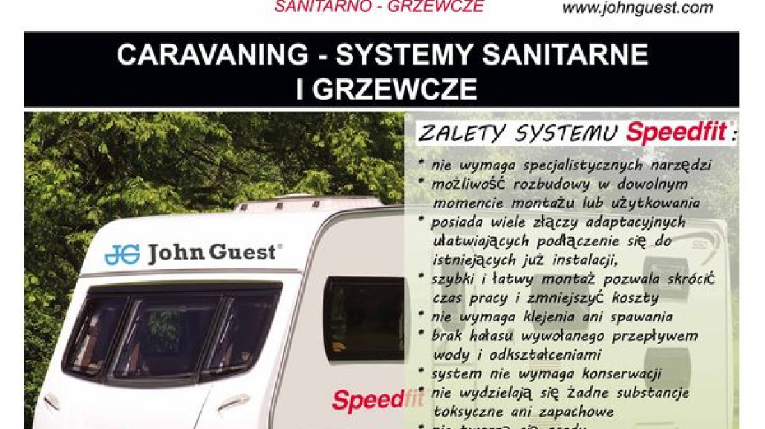 John Guest Polska - Caravaning - systemy sanitarne i grzewcze