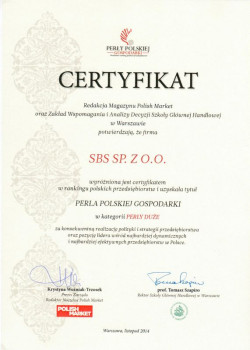 SBS Perłą Polskiej Gospodarki