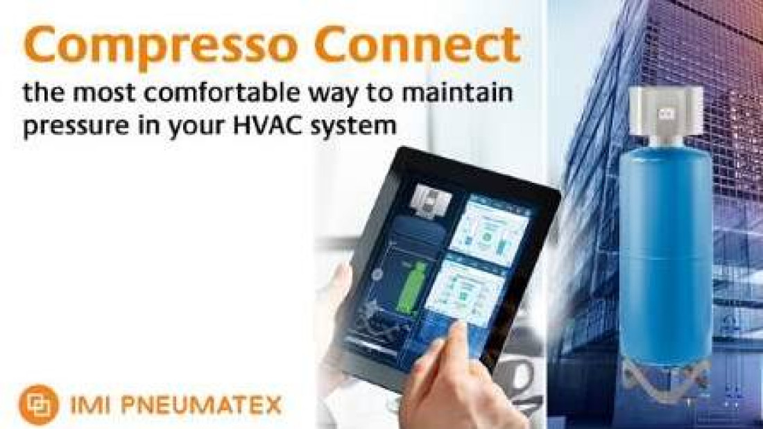 Compresso Connect od IMI Pneumatex - ciśnienie w systemie HVAC pod kontrolą