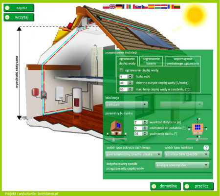 Kalkulator doboru elementów instalacji solarnej przedstawia firma FAKRO