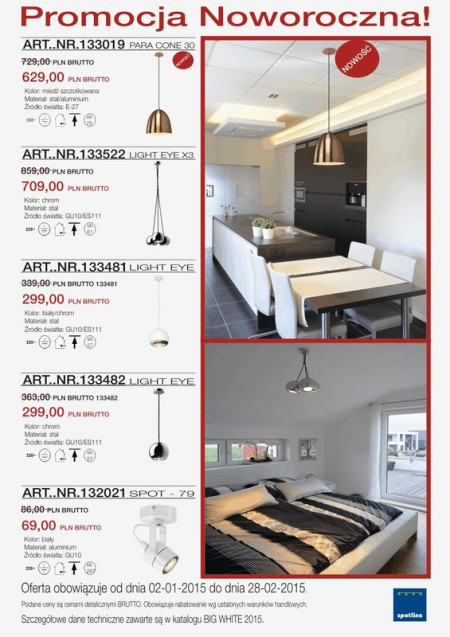 Promocja Noworoczna na oświetlenie firmy Spotline