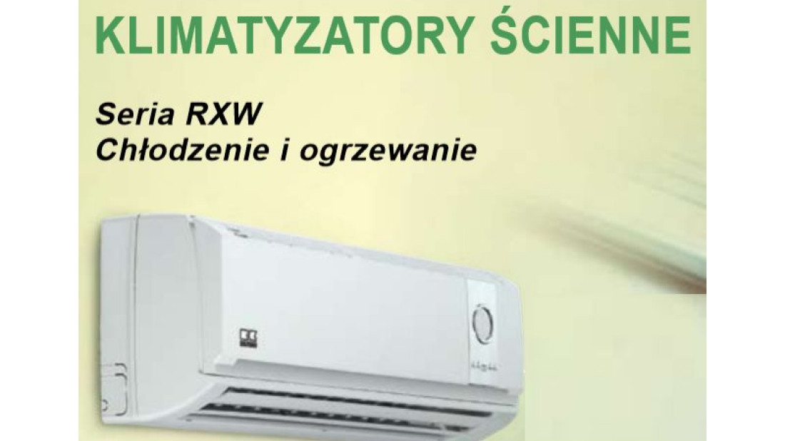 Klimatyzatory ścienne typu serii Remko RXW (chłodzenie i grzanie)