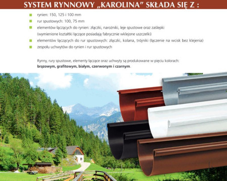 System rynnowy z PVC KAROLINA przedstawia firma BORYSZEW