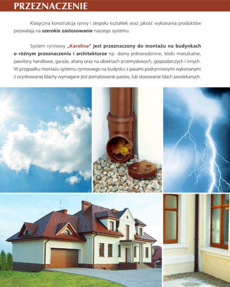 System rynnowy z PVC KAROLINA przedstawia firma BORYSZEW
