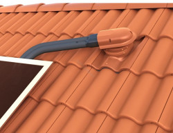 Dachówkowe przejście dachowe dla kolektorów słonecznych VILPE w ofercie Semi-Finland.pl