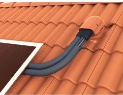 Dachówkowe przejście dachowe dla kolektorów słonecznych VILPE w ofercie Semi-Finland.pl