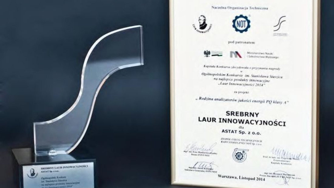 Srebrny Laur Innowacyjności dla firmy ASTAT